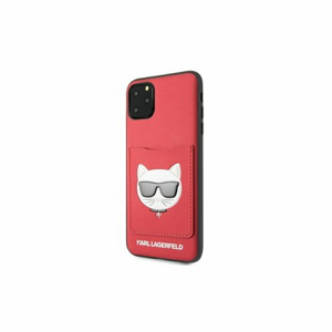 Puzdro Karl Lagerfeld iPhone 11 Pro Max KLHCN65CSKCRE hard case red Choupette Head