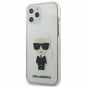 Puzdro Karl Lagerfeld iPhone 12 Pro Max KLHCP12LTRIK transparent hard case Iconic