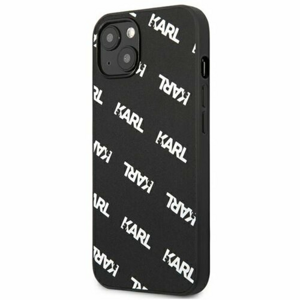 Puzdro Karl Lagerfeld iPhone 13 KLHCP13MPULMBK3 black hard case Allover Logomania