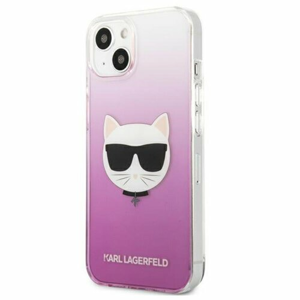Puzdro Karl Lagerfeld iPhone 13 Mini KLHCP13SCTRP hardcase pink Choupette Head