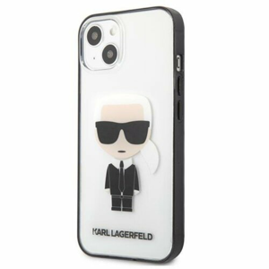 Puzdro Karl Lagerfeld iPhone 13 Mini KLHCP13SHIKCK transparent Ikonik Karl