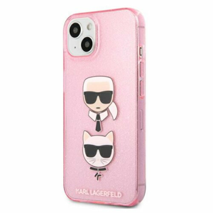 Puzdro Karl Lagerfeld iPhone 13 Mini KLHCP13SKCTUGLP hardcase pink Glitter Karl`s & Cho