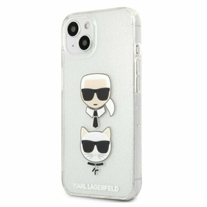 Puzdro Karl Lagerfeld iPhone 13 Mini KLHCP13SKCTUGLS hardcase silver Glitter Karl`s & C