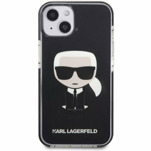 Puzdro Karl Lagerfeld iPhone 13 Mini KLHCP13STPEIKK black hard case Iconic