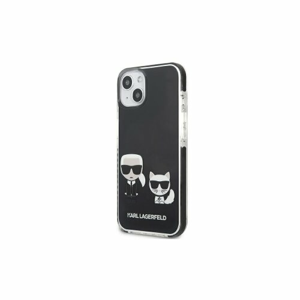 Puzdro Karl Lagerfeld iPhone 13 Mini KLHCP13STPEKCK black hard case Iconic Karl & Choupette
