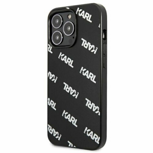 Puzdro Karl Lagerfeld iPhone 13 Pro KLHCP13LPULMBK3 black hard case Allover Logomania