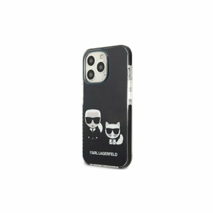 Puzdro Karl Lagerfeld iPhone 13 Pro KLHCP13LTPEKCK black hard case Iconic Karl & Choupette