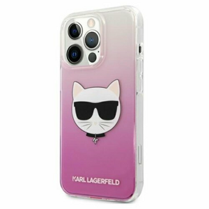 Puzdro Karl Lagerfeld iPhone 13 Pro Max KLHCP13XCTRP hardcase pink Choupette Head