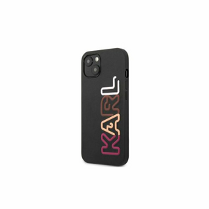 Puzdro Karl Lagerfeld iPhone 13 Pro Max KLHCP13XPCOBK black hard case Multipink Logo