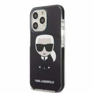 Puzdro Karl Lagerfeld iPhone 13 Pro Max KLHCP13XTPEIKK black hard case Iconic
