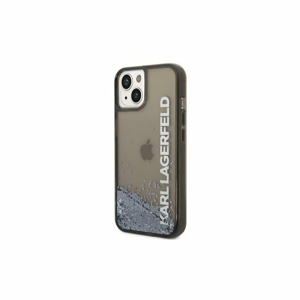 Puzdro Karl Lagerfeld iPhone 14 KLHCP14SLCKVK black hardcase Liquid Glitter Elong