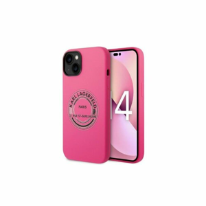 Puzdro Karl Lagerfeld iPhone 14 KLHCP14SSRSGRCF pink hard case Silicone RSG Bic