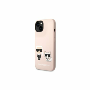 Puzdro Karl Lagerfeld iPhone 14 KLHMP14SSSKCI light pink HC Magsafe Liquid Silicone Kar