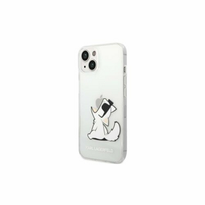 Puzdro Karl Lagerfeld iPhone 14 Plus KLHCP14MCFNRC transparent hardcase Choupette Fun