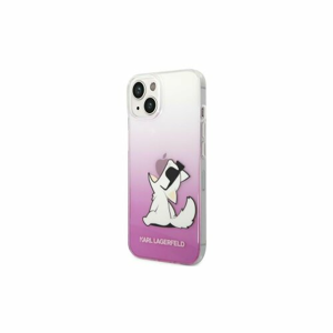 Puzdro Karl Lagerfeld iPhone 14 Pro KLHCP14LCFNRCPI pink hardcase Choupette Fun