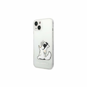 Puzdro Karl Lagerfeld iPhone 14 Pro Max KLHCP14XCFNRC transparent hardcase Choupette Fu
