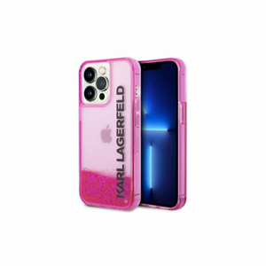 Puzdro Karl Lagerfeld iPhone 14 Pro Max KLHCP14XLCKVF pink HC Liquid Glitter Elong