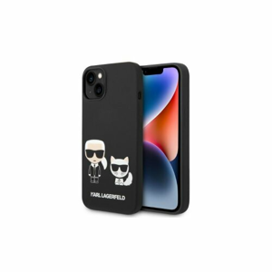 Puzdro Karl Lagerfeld iPhone 14 Pro Max KLHMP14XSSKCK black HC Magsafe Liquid Silicone