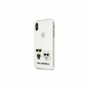 Puzdro Karl Lagerfeld iPhone XS Max  KLHCI65CKTR hardcase PC/TPU IK + Choupette Transparent