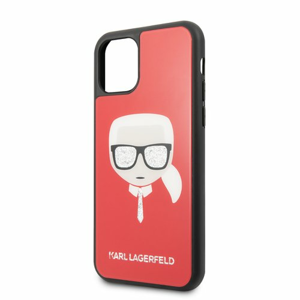 Puzdro Karl Lagerfeld pre iPhone 11 Pro KLHCN58DLHRE silikónové, červené