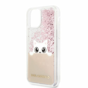 Puzdro Karl Lagerfeld pre iPhone 11 Pro KLHCN58PABGNU silikónové, ružové