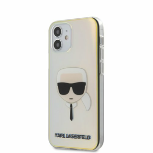 Puzdro Karl Lagerfeld pre iPhone 12 Mini (5.4) KLHCP12SPCKHML silikónové, čierne