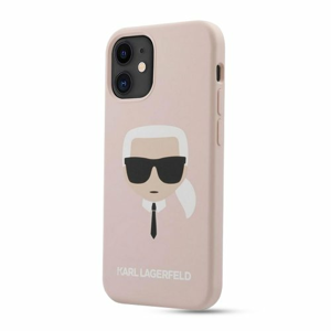 Puzdro Karl Lagerfeld pre iPhone 12 Mini (5.4) KLHCP12SSLKHLP silikónové, ružové