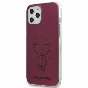 Puzdro Karl Lagerfeld pre iPhone 12 Pro Max (6.7) KLHCP12LPCUMIKPI silikónové, ružové