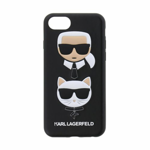 Puzdro Karl Lagerfeld pre iPhone 7/8 KLHCI8KICKC silikónové, čierne