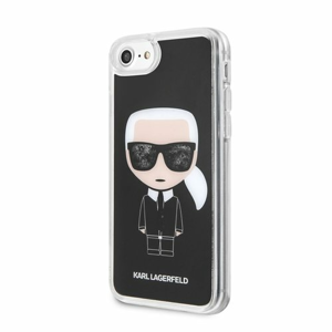 Puzdro Karl Lagerfeld pre iPhone 7/8/SE2020 KLHCI8ICGBK silikónové, čierne