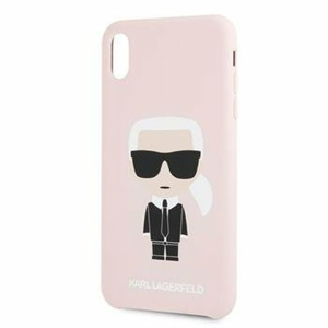 Puzdro Karl Lagerfeld pre iPhone 7/8/SE2020 KLHCI8SLFKPI silikónové, ružové
