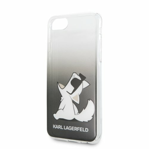 Puzdro Karl Lagerfeld pre iPhone 8/SE2020 KLHCI8CFNRCBK silikónové, čierne