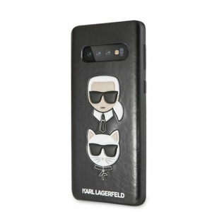 Puzdro Karl Lagerfeld pre Samsung Galaxy S10 KLHCS10KICKCSBK imitácia kože, čierne