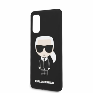 Puzdro Karl Lagerfeld pre Samsung Galaxy S20 KLHCS62SLFKBK silikónové, čierne
