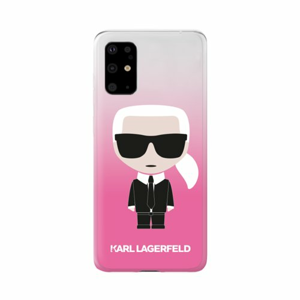 Puzdro Karl Lagerfeld pre Samsung Galaxy S20 KLHCS62TRDFKPI silikónové, ružové