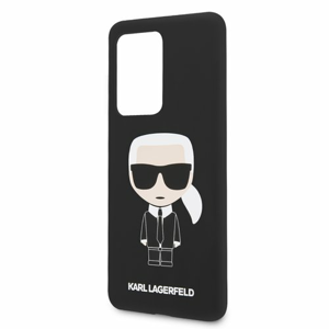 Puzdro Karl Lagerfeld pre Samsung Galaxy S20 Ultra KLHCS69SLFKBK silikónové, čierne