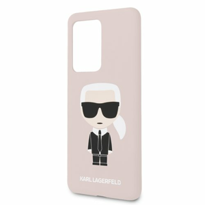 Puzdro Karl Lagerfeld pre Samsung Galaxy S20 Ultra KLHCS69SLFKPI silikónové, ružové
