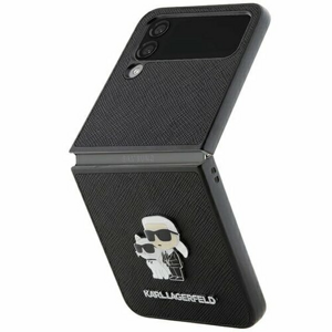 Puzdro Karl Lagerfeld PU Saffiano K&C PIN Samsung Galaxy Z Flip 4 - čierne