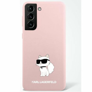 Puzdro Karl Lagerfeld Samsung Galaxy S23 KLHCS23SSNCHBCP pink hardcase Silicone Choupette