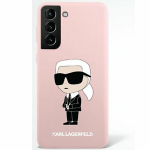Puzdro Karl Lagerfeld Samsung Galaxy S23 Ultra KLHCS23LSNIKBCP pink hardcase Silicone Ikonik