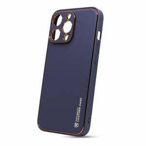 Puzdro Leather TPU iPhone 13 Pro Max - modré