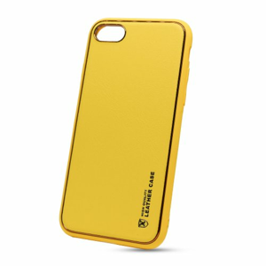 Puzdro Leather TPU iPhone 7/8/SE 2020 - žlté
