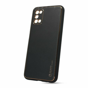 Puzdro Leather TPU Samsung Galaxy A03s A037 - čierne