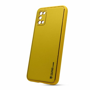 Puzdro Leather TPU Samsung Galaxy A03s A037 - žlté