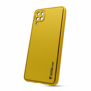 Puzdro Leather TPU Samsung Galaxy A12 A125 - žlté