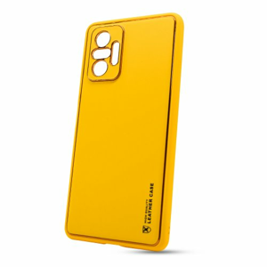 Puzdro Leather TPU Xiaomi Redmi Note 10 Pro - žlté