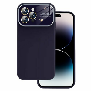 Puzdro Lens iPhone 15, silikónové - fialové