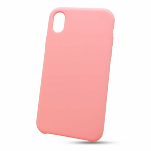 Puzdro Liquid Soft TPU iPhone XR - svetlo-ružové
