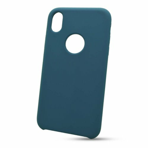 Puzdro Liquid Soft TPU iPhone XR - tmavo-modré