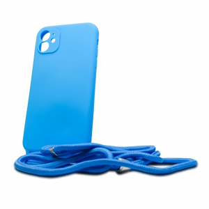 Puzdro Liquid Strap TPU iPhone 11 (6.1) - svetlo modré
